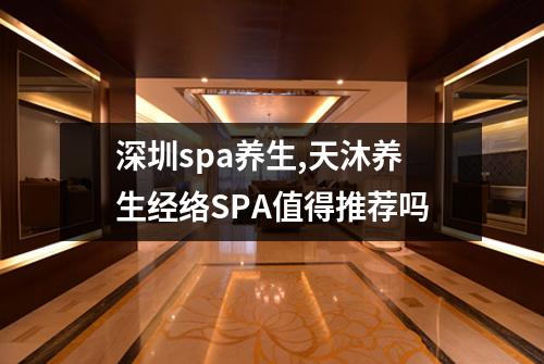 深圳spa养生,天沐养生经络SPA值得推荐吗