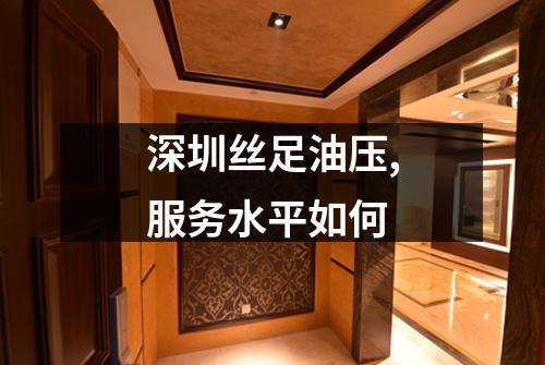 深圳丝足油压,服务水平如何