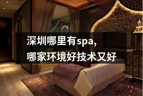 深圳哪里有spa,哪家环境好技术又好