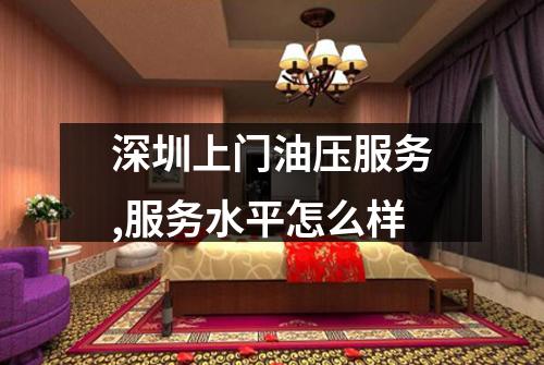 深圳上门油压服务,服务水平怎么样