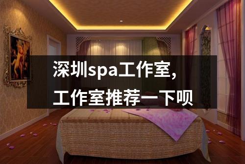 深圳spa工作室,工作室推荐一下呗